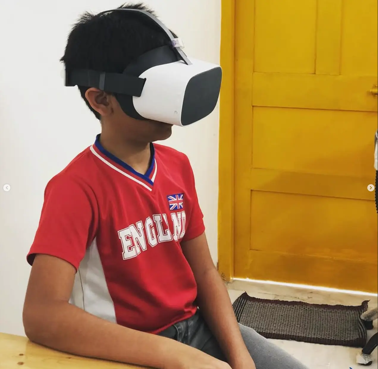 Class using VR headsets together