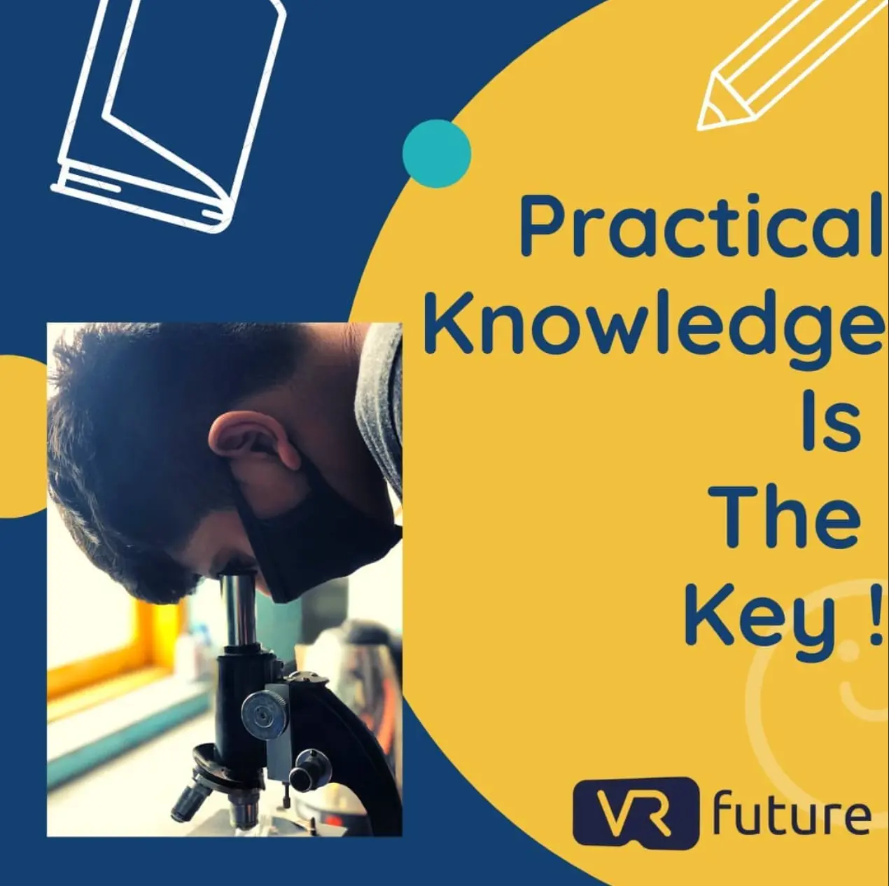 Student exploring a 3D model in VR